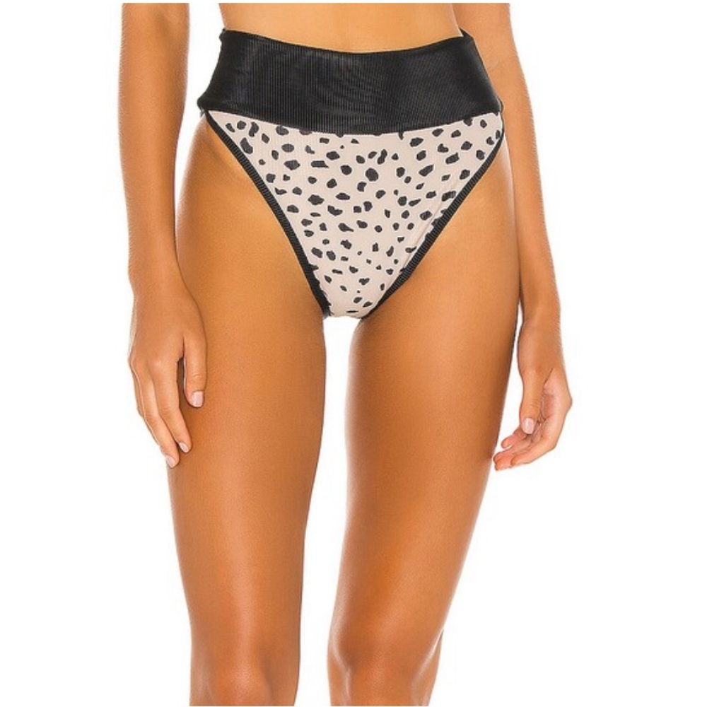 BEACH RIOT - Highway Bikini Bottom in Taupe Spot - size S